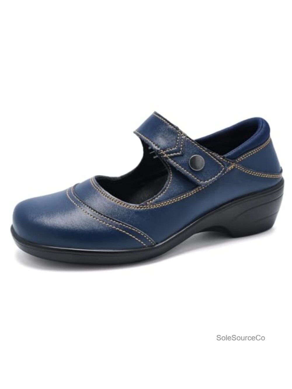 Arch Support Mary Jane Pumps Round Toe Ankle Strap Memory Foam Comfort Dress